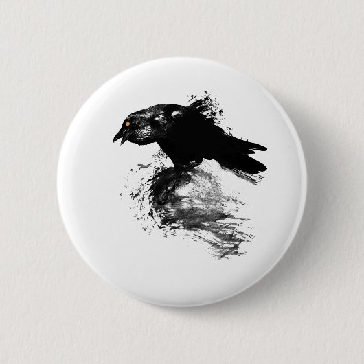 Badge Rond 5 Cm Encre Raven (Devant)