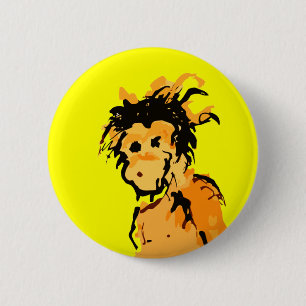 Badge Rond 5 Cm encre singe