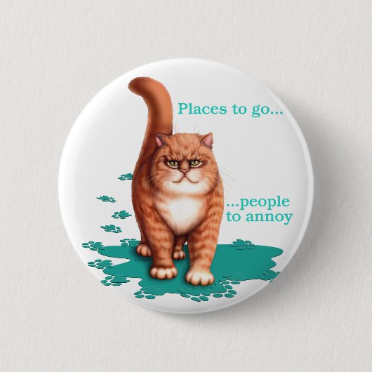 Badge Rond 5 Cm Endroits à aller (Devant)
