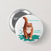 Badge Rond 5 Cm Endroits à aller (Devant & derrière)