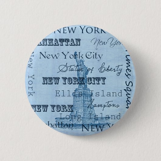 Badge Rond 5 Cm Endroits New York (Devant)