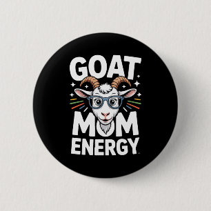 Badge Rond 5 Cm Énergie de maman chèvre Gles Spectacle Amusant Con
