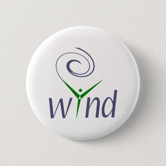 Badge Rond 5 Cm Énergie éolienne (Devant)
