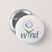 Badge Rond 5 Cm Énergie éolienne (Devant & derrière)