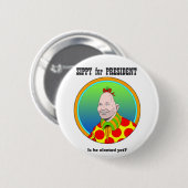 Badge Rond 5 Cm Énergique pour le président ! (Devant & derrière)