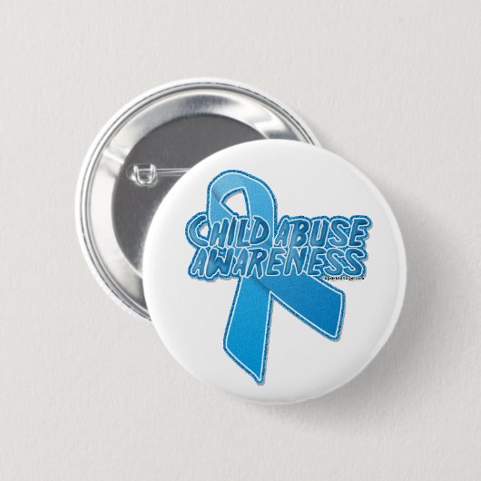 Badge Rond 5 Cm enfant-abus-conscience (Devant & derrière)