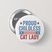 Badge Rond 5 Cm Enfant Chat Lady 2024 (Devant & derrière)