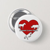 Badge Rond 5 Cm Enfant d'amour de mutant (Devant & derrière)