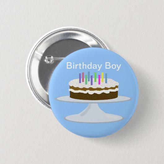 Badge Rond 5 Cm Enfant d'anniversaire (Devant & derrière)
