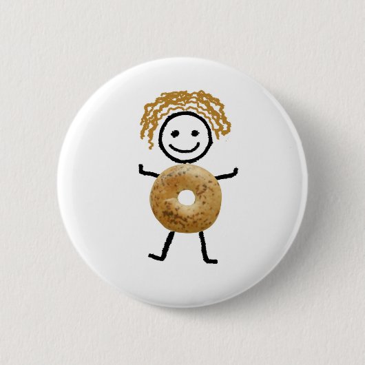 Badge Rond 5 Cm Enfant de bagel (Devant)