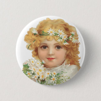 Badge Rond 5 Cm Enfant du printemps