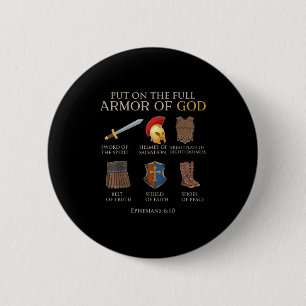 Badge Rond 5 Cm Enfant Garçon Armure De Dieu Fils Frère Hommes Enf