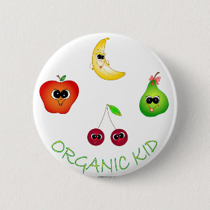 Badge Rond 5 Cm Enfant organique