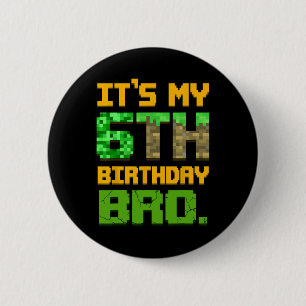Badge Rond 5 Cm Enfants 6ème Anniversaire C'est Mon 6ème Anniversa