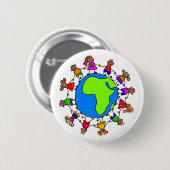 Badge Rond 5 Cm Enfants africains (Devant & derrière)