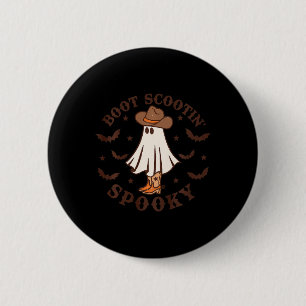 Badge Rond 5 Cm Enfants Boot Scootin Éffrayant Halloween Retro F