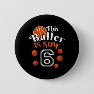 Badge Rond 5 Cm Enfants Ce Byller Est Maintenant 6 Fun Bysketbyll