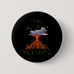 Badge Rond 5 Cm Enfants Drôle Petit Humain Volcan Citation Garçons