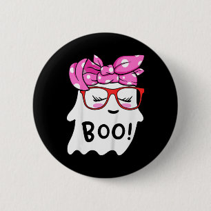 Badge Rond 5 Cm Enfants Filles Toddler Joyeux Fantôme D'Halloween