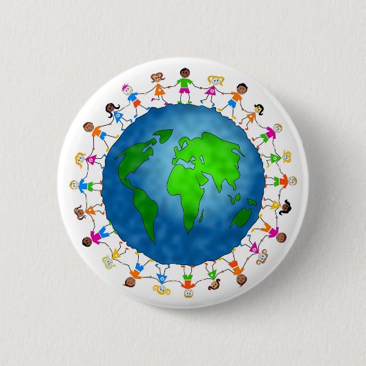 Badge Rond 5 Cm Enfants globaux (Devant)
