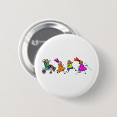 Badge Rond 5 Cm Enfants handicapés (Devant & derrière)