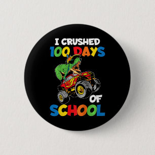 Badge Rond 5 Cm Enfants J'Ai Écrasé 100 Jours De Garçons D'École 1