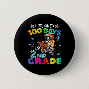 Badge Rond 5 Cm Enfants J'Ai Écrasé 100 Jours De Vélo Dirt De 2E A