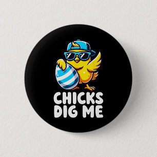 Badge Rond 5 Cm Enfants Me Creuser Pâques Enfants Garçons Hommes J