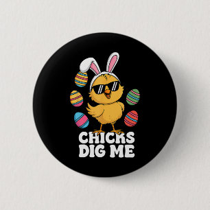 Badge Rond 5 Cm Enfants Me Creuser Pâques Enfants Garçons Hommes J