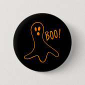 Badge Rond 5 Cm Enfants mignonne effrayant Boo Halloween Fantôme N (Devant)