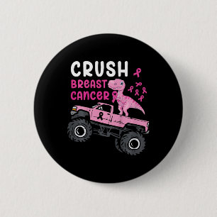 Badge Rond 5 Cm Enfants Monster Camion Dinosaure Crush Cancer du s
