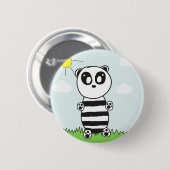 Badge Rond 5 Cm Enfants Panda (Devant & derrière)