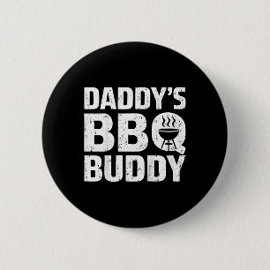 Badge Rond 5 Cm Enfants papa's Bbq Buddy Chemise Jeune fille garço