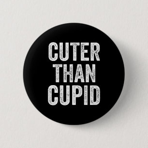Badge Rond 5 Cm Enfants Plus Mignons Que Cupidon Garçon Tout-Petit