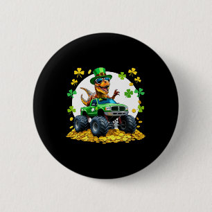 Badge Rond 5 Cm Enfants St Patricks Day 2026 - Dinosaure montant u