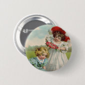 Badge Rond 5 Cm Enfants victoriens (Devant & derrière)