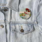 Badge Rond 5 Cm Enfants victoriens (En situation)