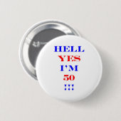 Badge Rond 5 Cm Enfer 50 oui (Devant & derrière)