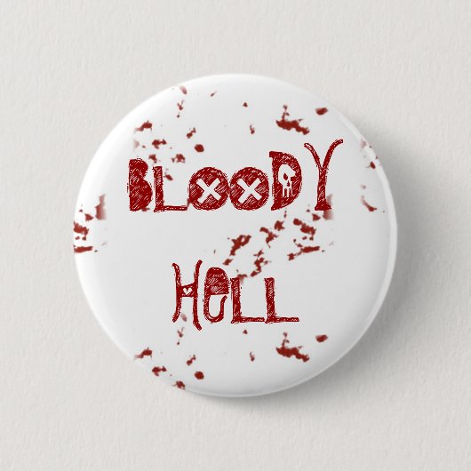 Badge Rond 5 Cm Enfer sanglant (Devant)