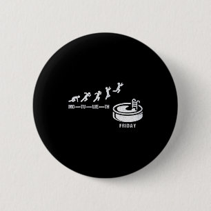 Badge Rond 5 Cm Enfin Vendredi Piscine à remous Détente Spa S