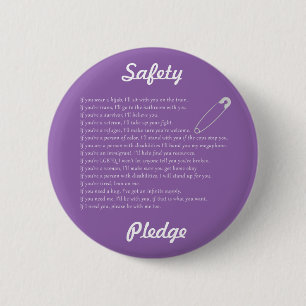 Badge Rond 5 Cm Engagement de sécurité