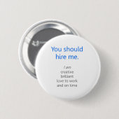 Badge Rond 5 Cm Engagez-moi (Devant & derrière)