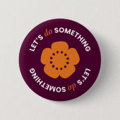 Badge Rond 5 Cm EngenderHealth: Let's Do Something - Button (Devant)