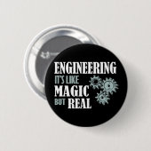 Badge Rond 5 Cm Engineering (Devant & derrière)