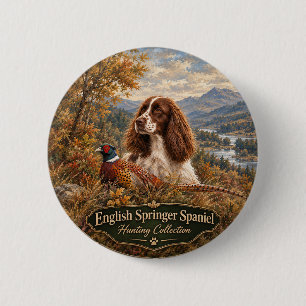 Badge Rond 5 Cm English Springer Spaniel