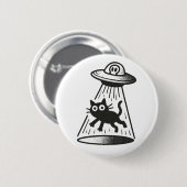 Badge Rond 5 Cm Enlèvement de chats (Devant & derrière)