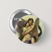 Badge Rond 5 Cm Enlèvement de Psyché par Bouguereau (Devant & derrière)