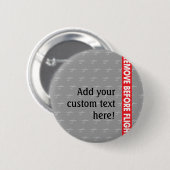 Badge Rond 5 Cm Enlevez avant vol - Avaiation (Devant & derrière)