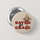 BADGE ROND 5 CM ENREGISTRÉ PAR GRACE (Devant & derrière)