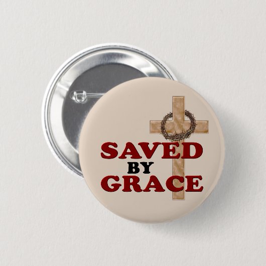 BADGE ROND 5 CM ENREGISTRÉ PAR GRACE (Devant & derrière)